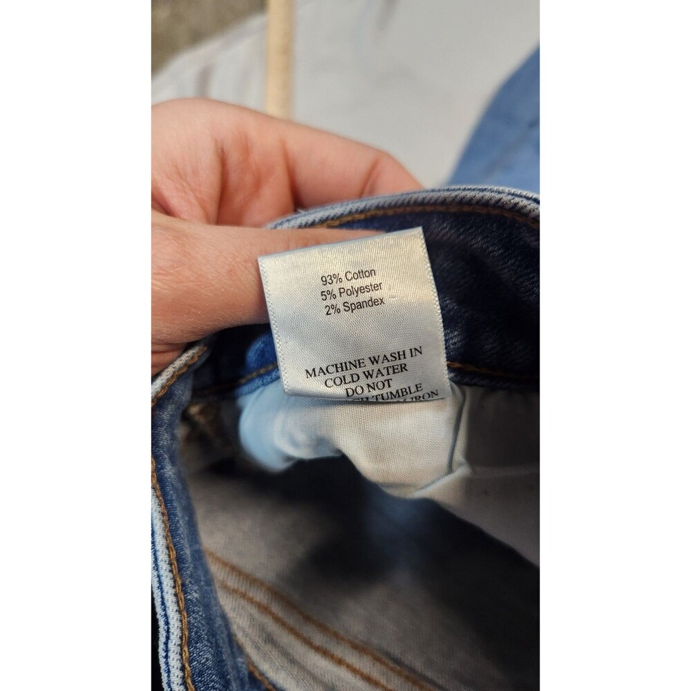 Just USA Womens Indigo Blue 30/10 Palmers Slim Double Button Wide Leg Jeans NWT - Picture 15 of 15